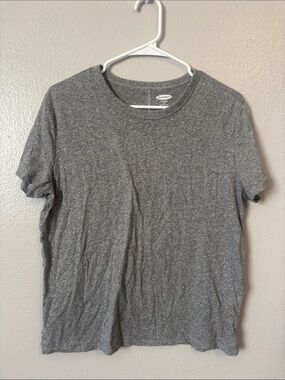 Old Navy Women's Heather Gray Short Sleeve Crew Tee